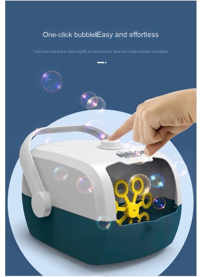 All-in-One Parent-Child Interactive Automatic Bubble Machine with Carrying Case
