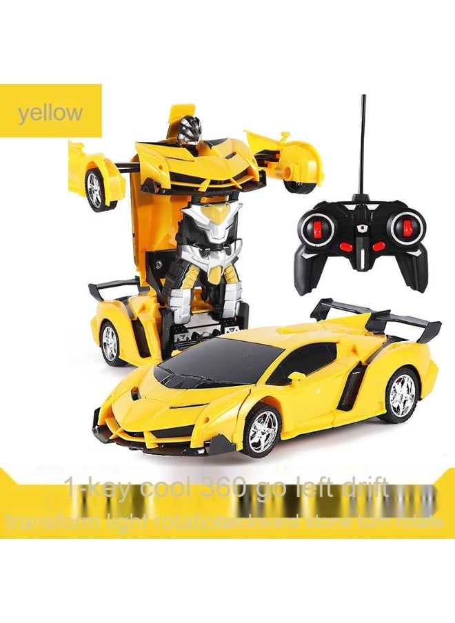 Transforming Car Robot RC Wireless Remote Control Car - One-Button Transformation