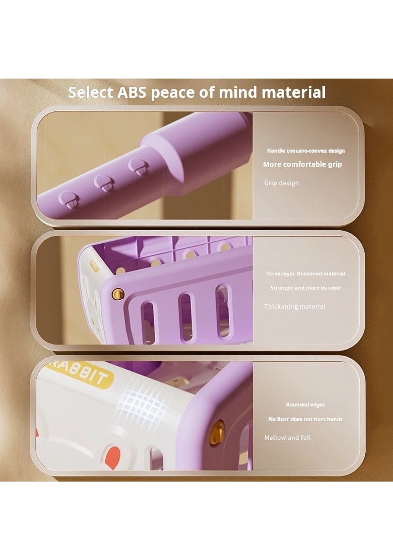 Children's kitchen double-layer storage kitchen trolley toy - 13-piece set, role-playing and life skills training