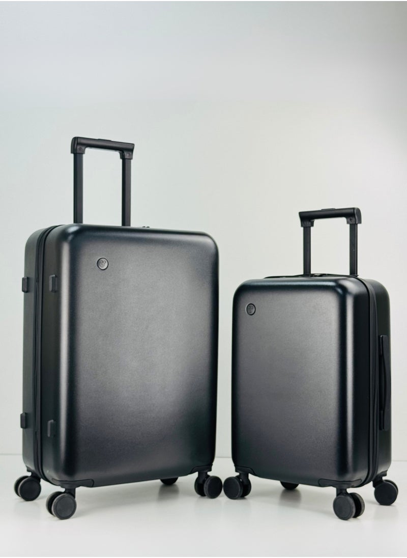 2-Piece PP Luggage Set – Lightweight Polypropylene Fashion Trolley Luggage Unbreakable Hard Shell with TSA Lock, Safe Security Zipper, 2 Protection Cover and 4 Quiet 360° Double Spinner Wheels – Cabin And Medium Checked Suitcases - 20