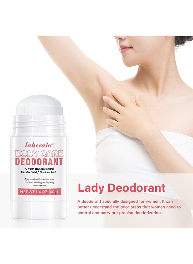 Body Care Deodorant - Underarms and Private Parts - Aluminum-Free, Baking Soda-Free, Hypoallergenic, and Safe For Sensitive Skin -#01 Peach （40g）