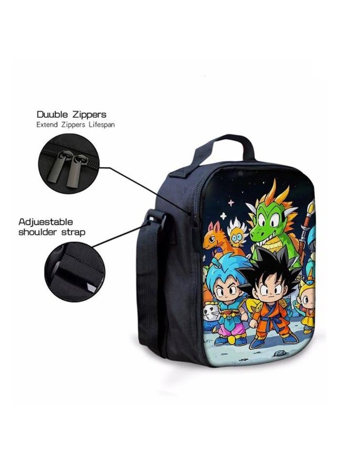 Three-piece set of cartoon characters (schoolbag, for students) - 1194