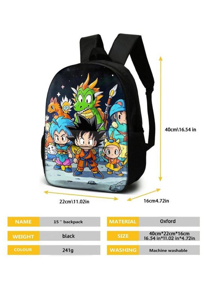 Three-piece set of cartoon characters (schoolbag, for students) - 1194