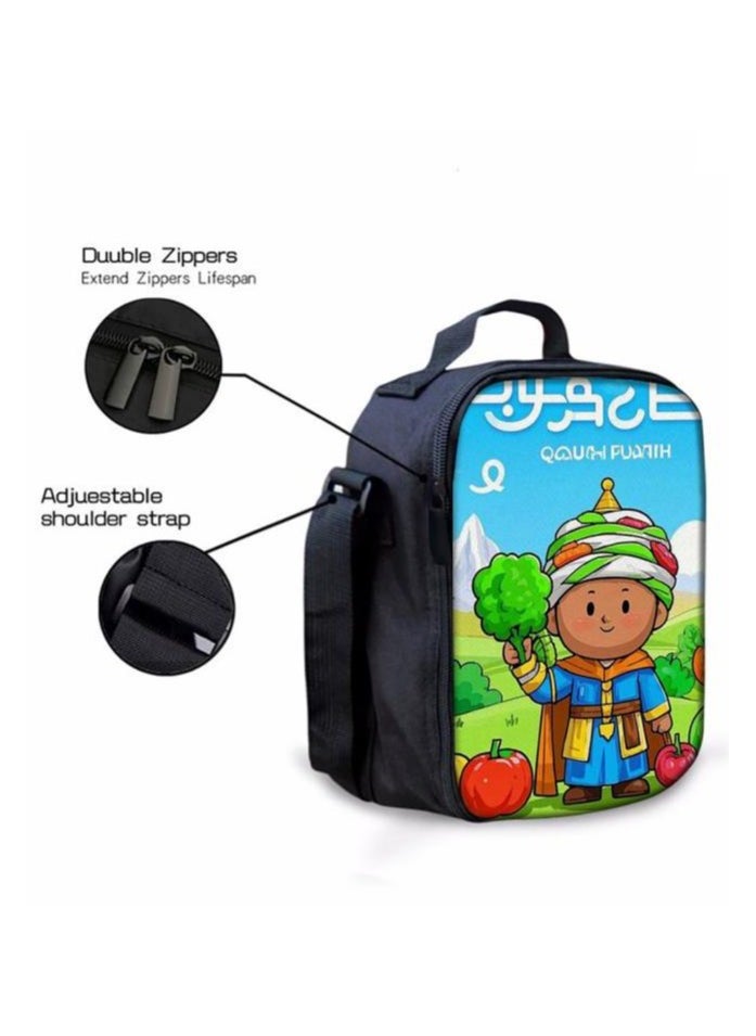 Three-piece set of cartoon characters (schoolbag, for students) - 43