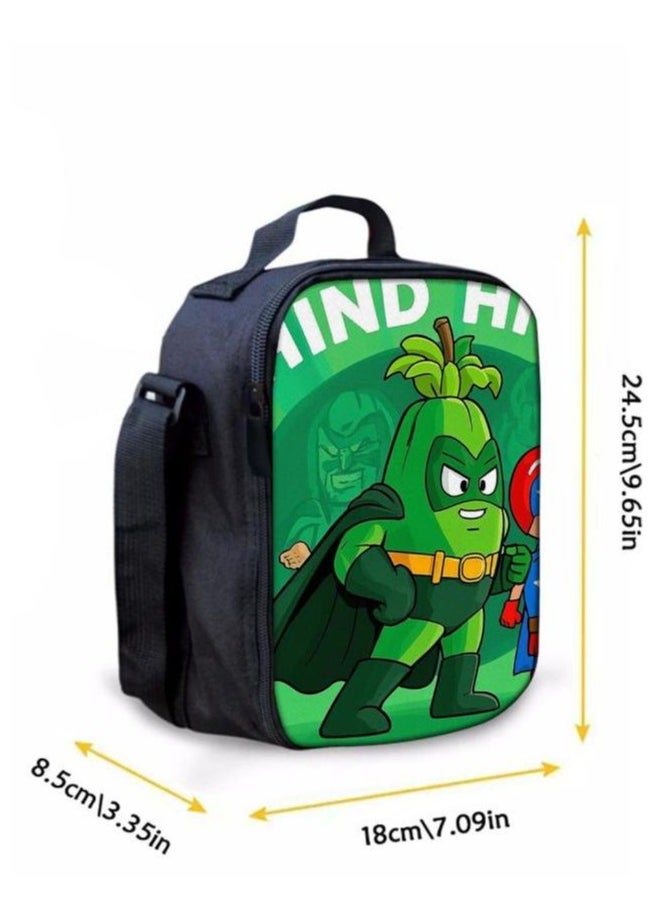 Three-piece set of cartoon characters (schoolbag, for students) - 39
