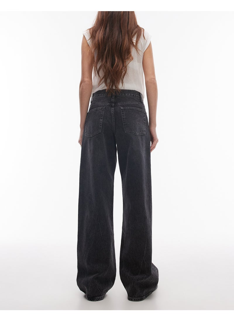 Mid Rise Column Jeans