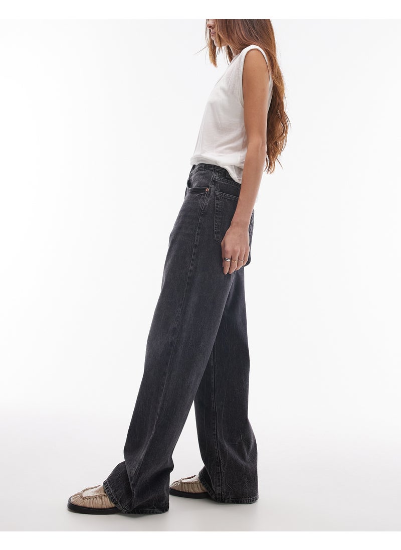 Mid Rise Column Jeans