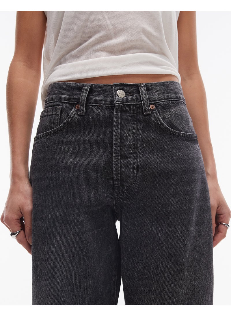 Mid Rise Column Jeans