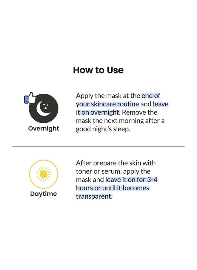 Hydro Cera-nol Real Deep Mask, Overnight Hydrogel Mask, Soothing, Moisturizing, Nourishing, 1.19oz(34g) x 4ea