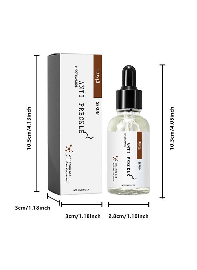 Niacinamide Anti Freckle Serum，Niacinamide Spot Correcting Serum | Hydrating, Skin Brightening, Dark Spot Fading & Skin Rejuvenating Essence 30ml