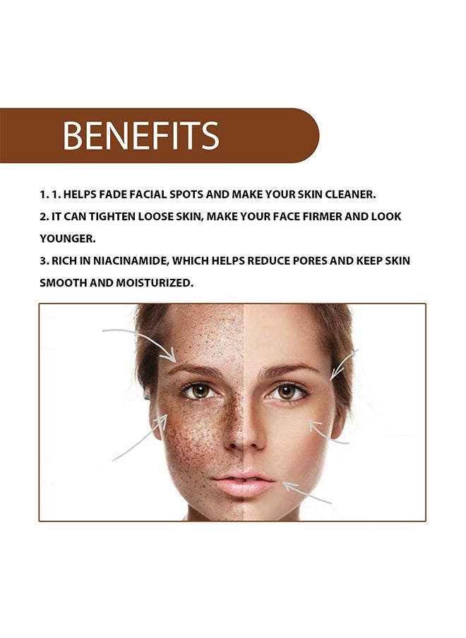 Niacinamide Anti Freckle Serum，Niacinamide Spot Correcting Serum | Hydrating, Skin Brightening, Dark Spot Fading & Skin Rejuvenating Essence 30ml