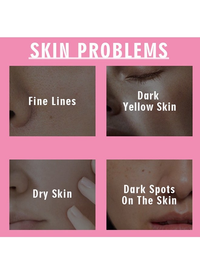 5 In 1 Powerful Face Serum, Hyaluronic Acid Serum With Vitamin C And E , For Moisturizing Brightening Face Serum Anti-Aging Facial Serum For Dark Spots, Fine Lines And Wrinkles Smooth Skin 30ML