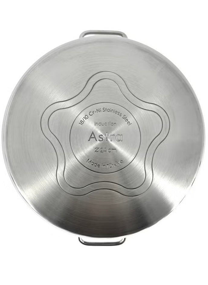 ASTRA Premium 6.8L Low Casserole Pot – 28x11 cm | High-Quality Turkish Cookware for Roasting, Braising & Even Cooking | Induction & Dishwasher Safe