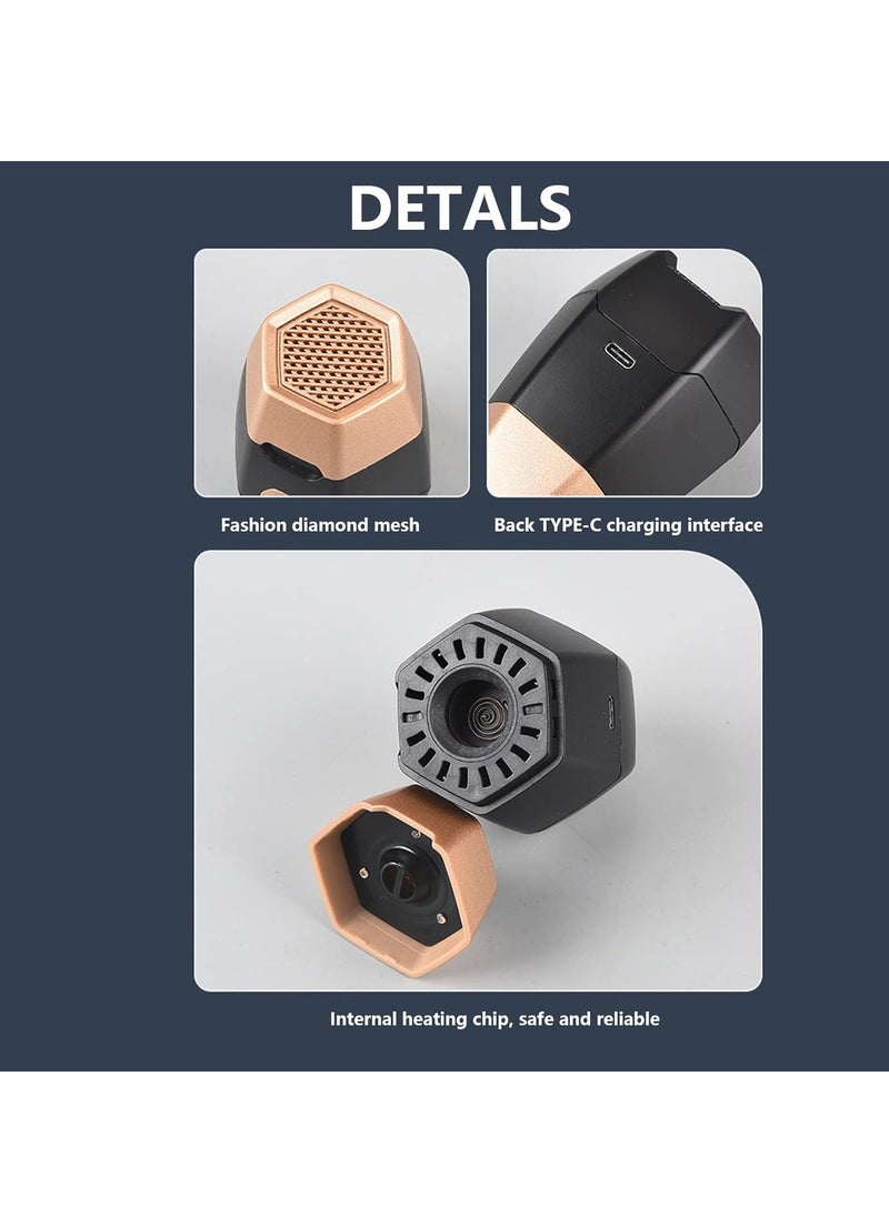 Mini Electric Incense Burner Bukhoor – Compact Aroma Diffuser for Home & Car, Black, Ideal for Dukhoon & Bukhoor Fragrance, Easy to Use, Stylish Home Decor, Relaxing Aromatherapy, Portable, USB Powered, Silent Operation