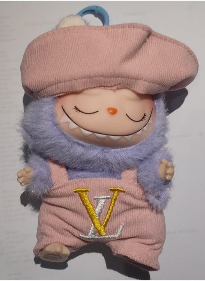 LABUBU Doll, Plush Toy Set Vinyl Plush Hanging Card,Blind Box Figures Replica, The Monsters Plush Toys for Modern Home Décor, Collectible Toy