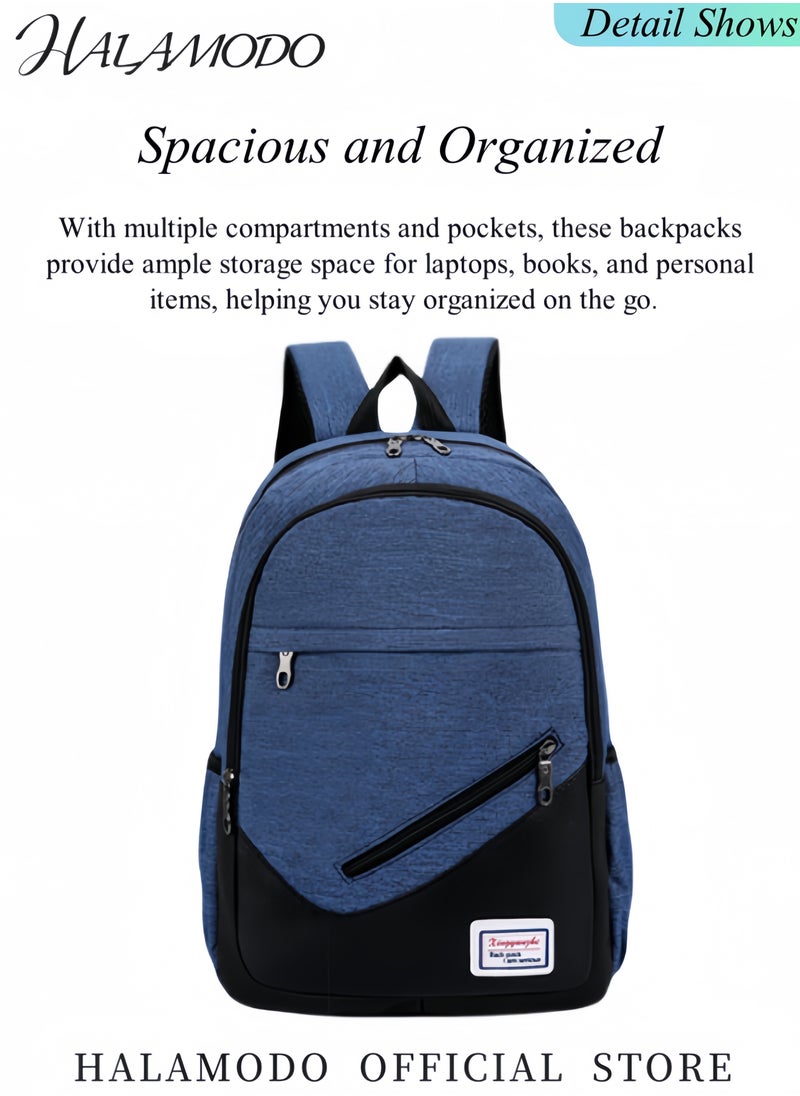 3PCS Backpack Travel Carry on Backpack Water Resistant College School Bag College High School Backpack Computer Bag as Great Gifts for Men Women