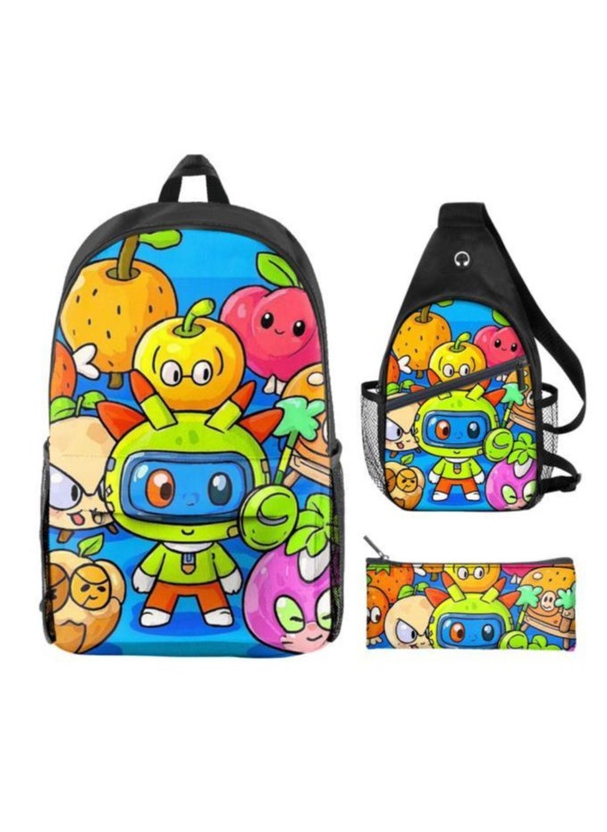 Universal cartoon new three-piece schoolbag - 816