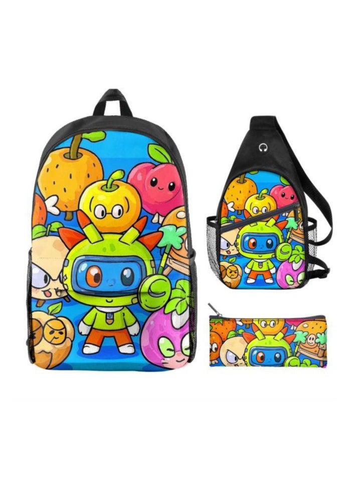 Universal cartoon new three-piece schoolbag - 816