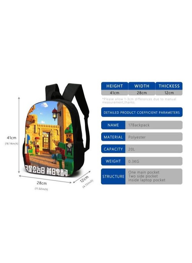 Cartoon style universal three-piece schoolbag - 28