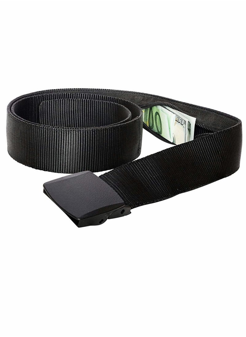 Money Belt for Men, Travel Security Belt with Hidden Money Compartment Pocket