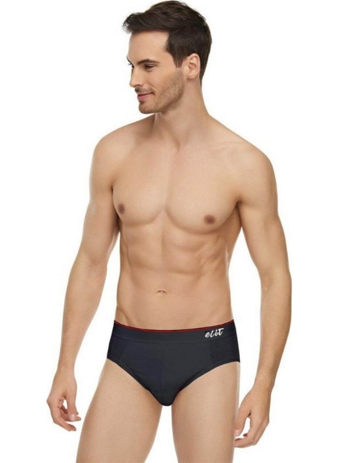 4-Piece Elite 1351 Lycra Belted Kom Cotton Slip Men's Panties