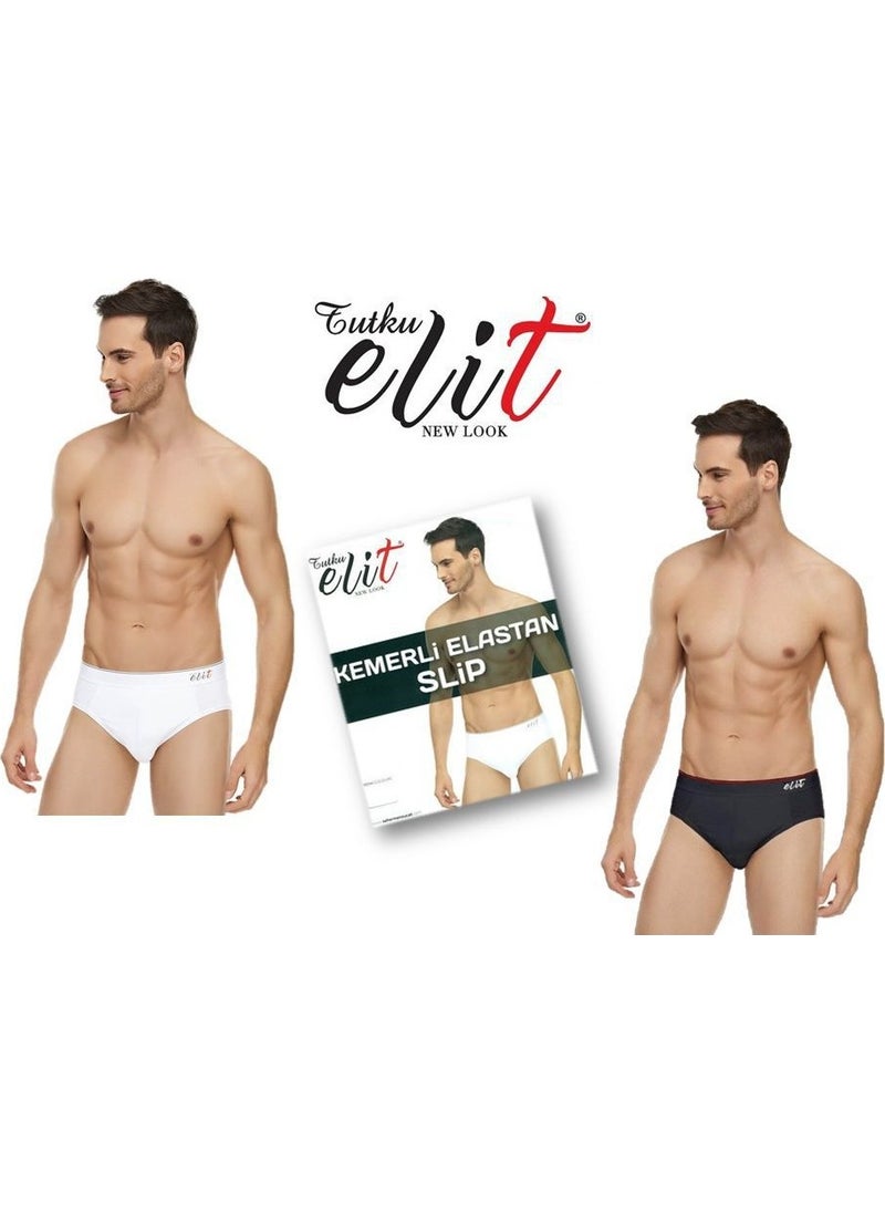 4-Piece Elite 1351 Lycra Belted Kom Cotton Slip Men's Panties
