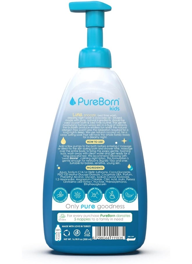 Luna Snooze Night Wash Coconut & Avocado 500ml