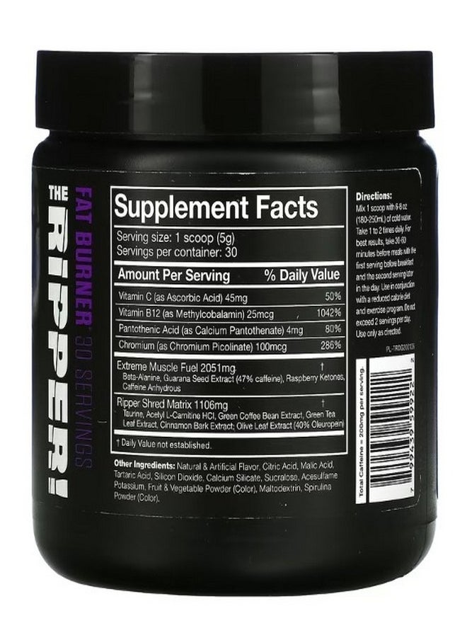 The Ripper Fat Burner Dark Grape  5.3 oz  150 g