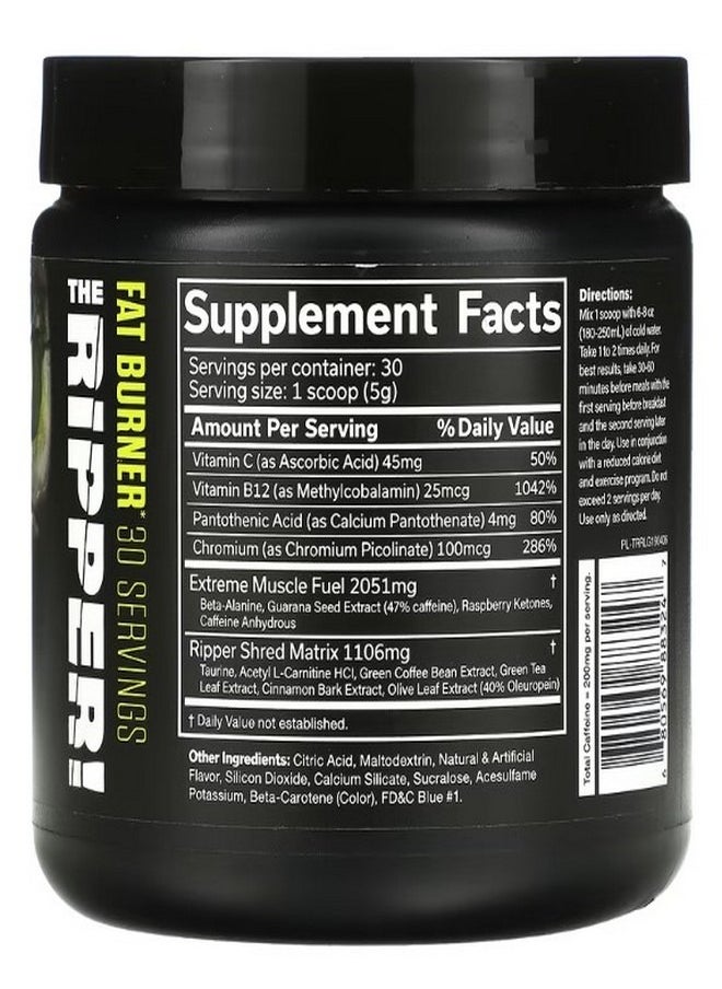 The Ripper Fat Burner Razor Lime 5.3 oz 150 g