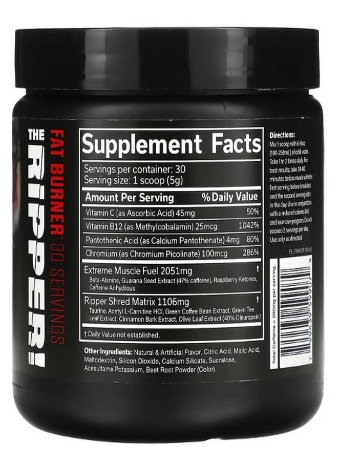 The Ripper Fat Burner Watermelon Candy 5.3 oz 150 g