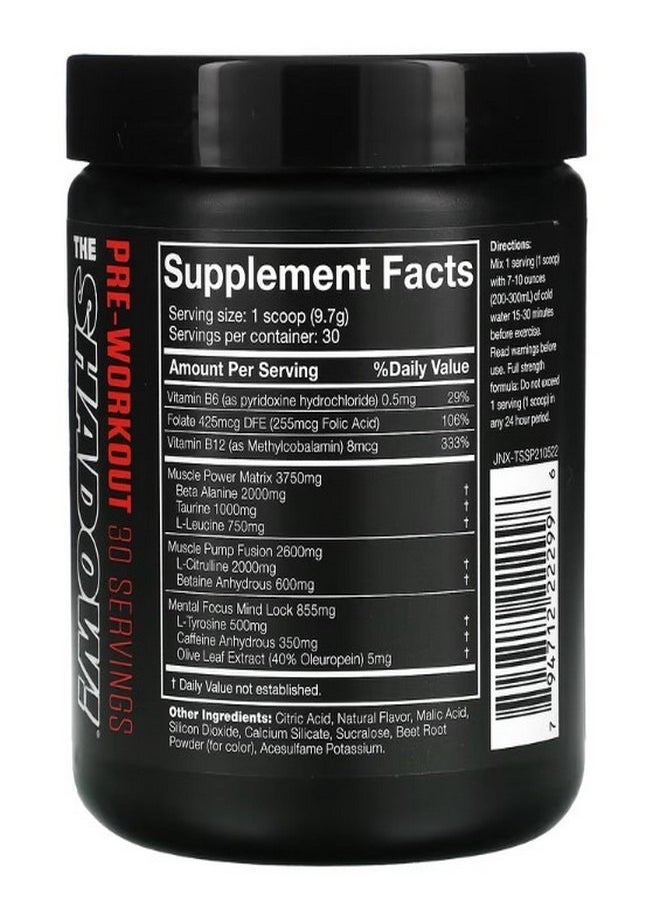 The Shadow Pre Workout  Strawberry Pineapple 10.3 oz 291 g