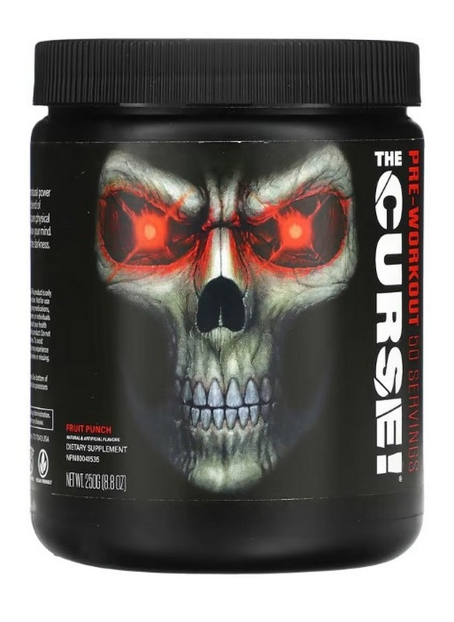 The Curse Pre Workout Fruit Punch  8.8 oz 250 g