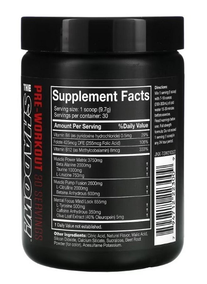 The Shadow Pre Workout Watermelon 10.3 oz 291 g