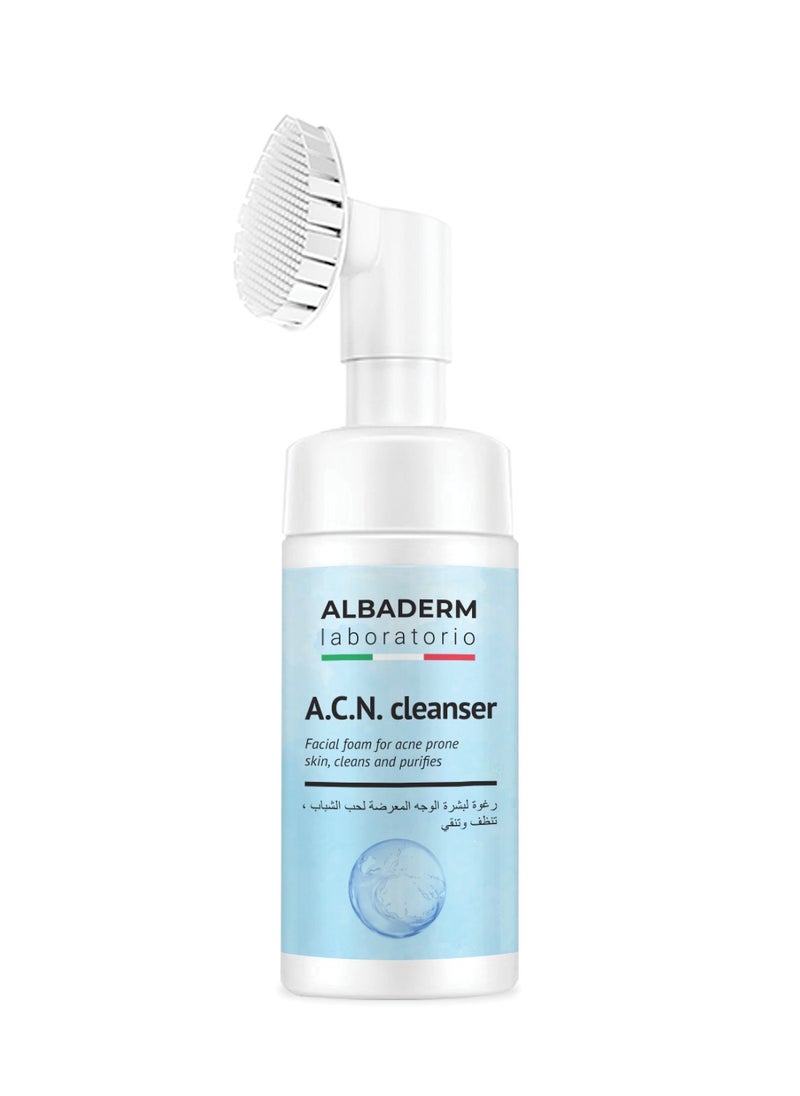 ALBADERM A.C.N. CLEANSER FACIAL FOAM FOR ACNE 100 ML