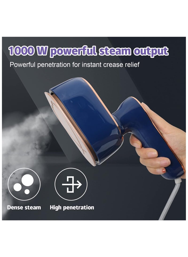 Mini Steam Iron 1000 W Portable Mini Iron Travel Iron 20s Fast Heating Foldable Handheld Travel Iron Mini for Home On the Go 100 ml Water Tank