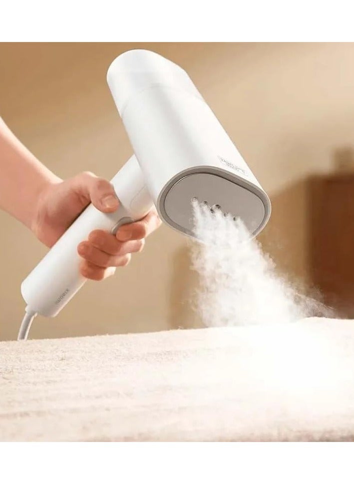 Handheld Garment Steamer 160ml 1300W – Fast Heating, Portable, Multi-Position Use, Safe for All Fabrics, Overheat Protection, Integrated Brush, Ideal for Home & Travel – White (BHR8271UK) 160 ml 1300 W BHR8271UK White