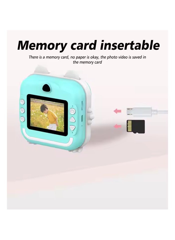 Mini Instant Print Kids Camera Zero Ink Photo Cameras Assorted Colors