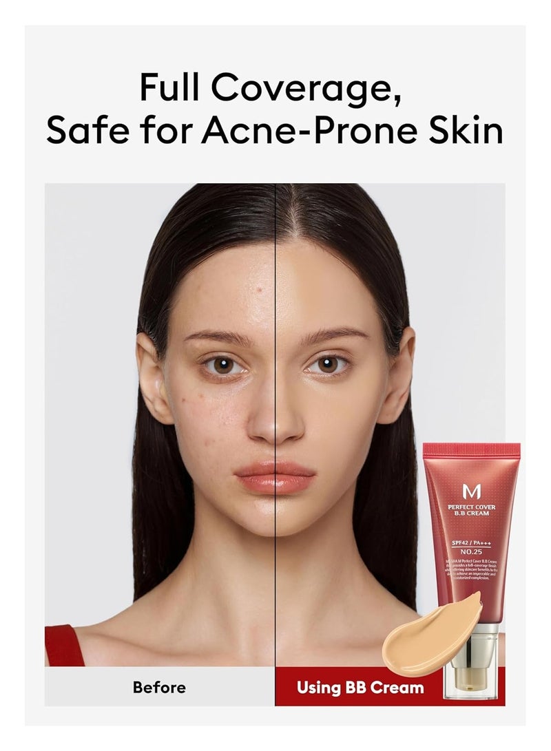 M Perfect BB Cream light/medium with neutral skin tone SPF 42 PA +++ 50ml No.25 (Warm Beige)