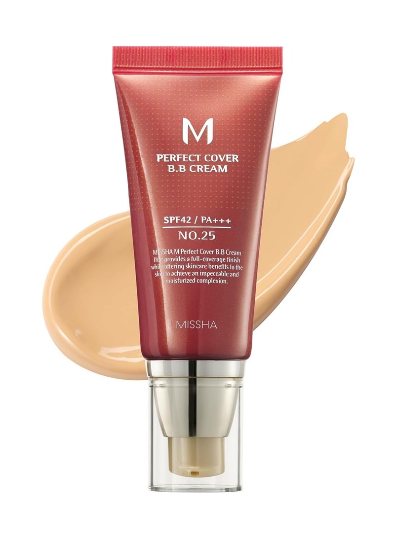 M Perfect BB Cream light/medium with neutral skin tone SPF 42 PA +++ 50ml No.25 (Warm Beige)