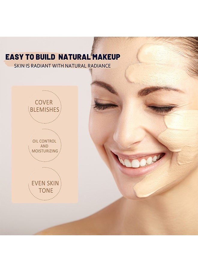 50+UVA/UVB Physical Suncreen，CC Cream SPF 50, CC Cream Foundation, Lightweight Full Coverage Hydrating Serum, Control Oil and Moisturize Waterproof Long Lasting Matte Color Correcting Cream（#01 Light） 30ml