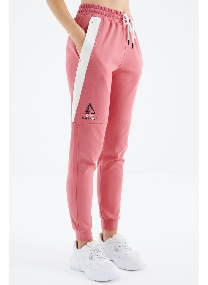 Wild Rose Laced Stripe Detailed Relaxed Fit Women's Tracksuit Bottom - 94645