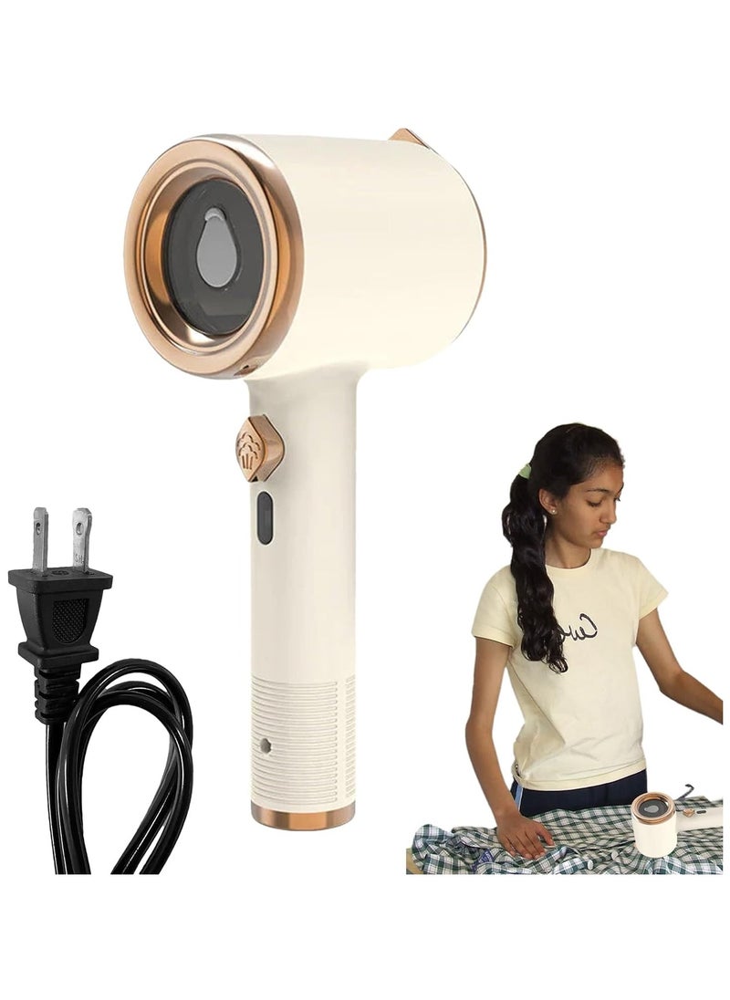 Mini Steam Iron, 50ml Water Tank Compact Clothes Iron, 2 In 1 Portable and User Friendly mini Iron, 1.8 M Long Power Connection Fabric Steamer, Handheld Steamer for Sheets, Shirts, Home And Travel