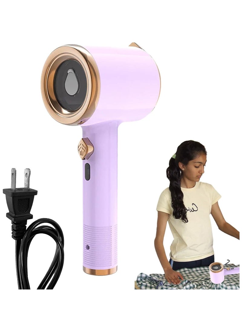 Mini Steam Iron, 50ml Water Tank Compact Clothes Iron, 2 In 1 Portable and User Friendly mini Iron, 1.8 M Long Power Connection Fabric Steamer, Handheld Steamer for Sheets, Shirts, Home And Travel