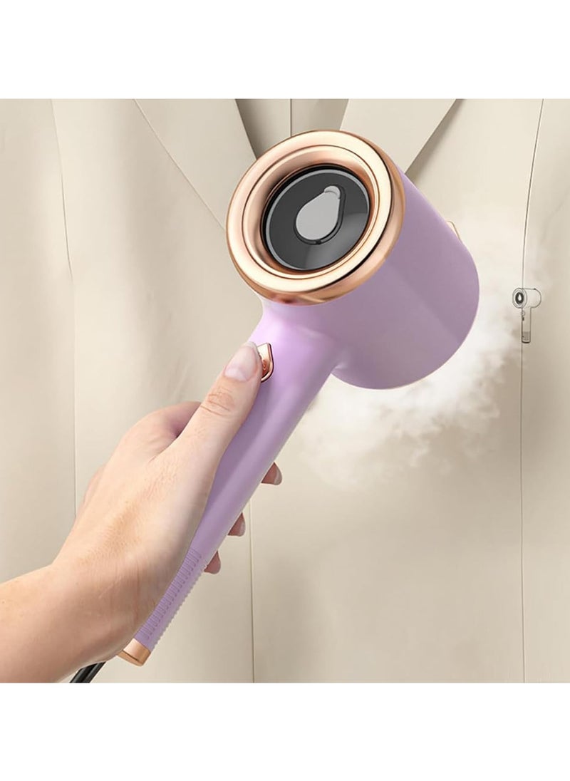 Mini Steam Iron, 50ml Water Tank Compact Clothes Iron, 2 In 1 Portable and User Friendly mini Iron, 1.8 M Long Power Connection Fabric Steamer, Handheld Steamer for Sheets, Shirts, Home And Travel
