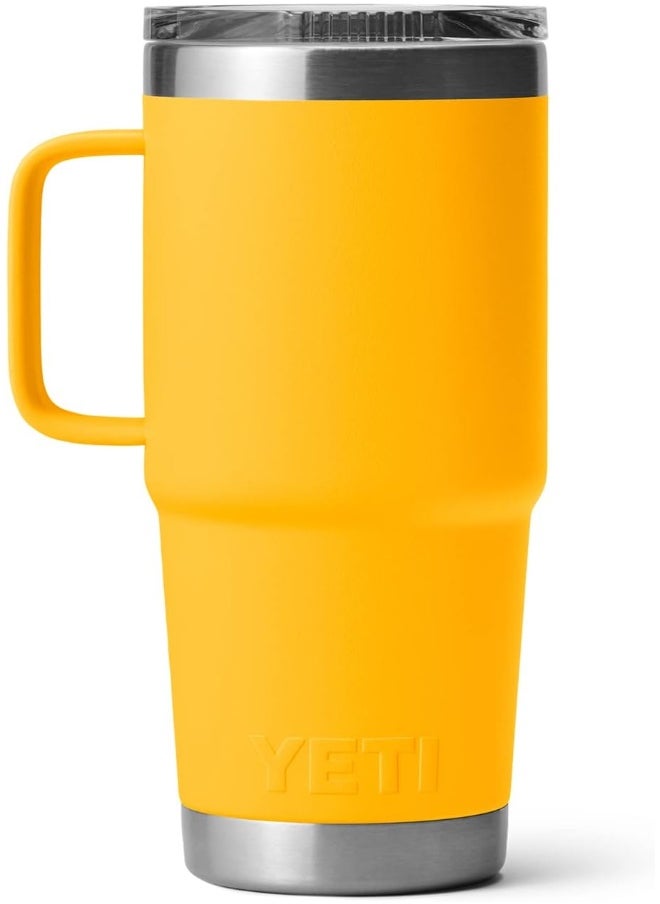 YETI Stainless Steel Rambler Travel Drinking Cup, Vacuum Insulated with Stronghold Lid, 20 Ounces, Alpine Yellow