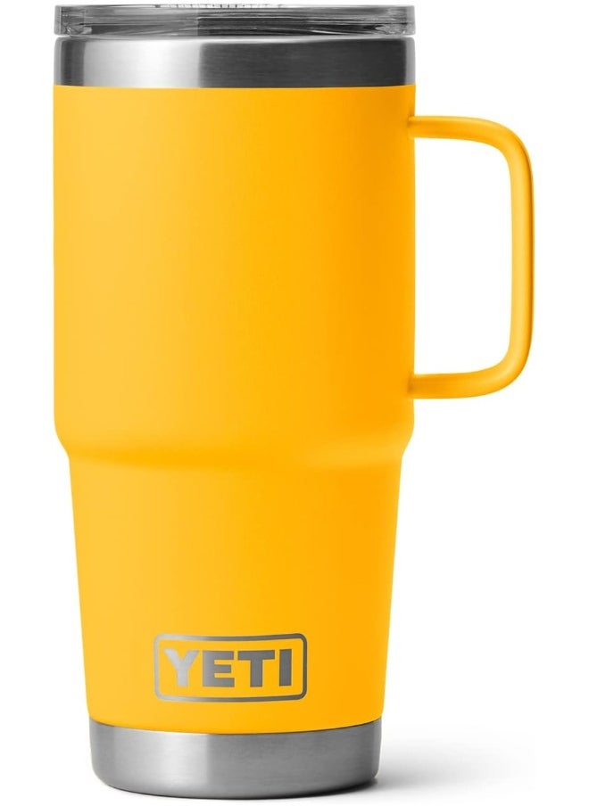 YETI Stainless Steel Rambler Travel Drinking Cup, Vacuum Insulated with Stronghold Lid, 20 Ounces, Alpine Yellow
