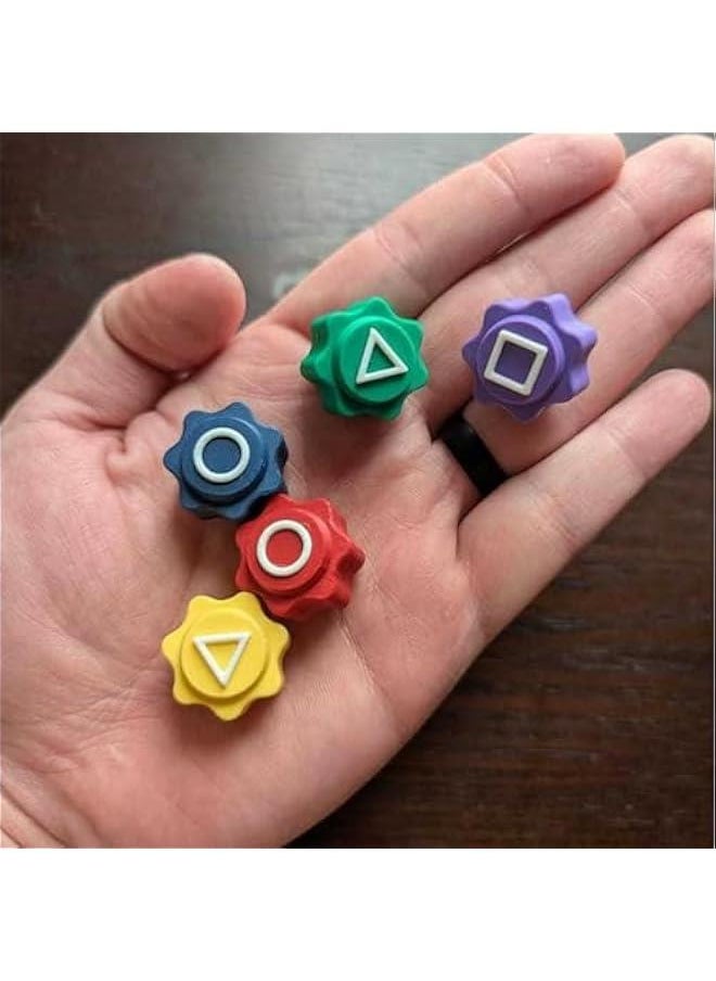 Gonggi Korean Tossing Game Set Traditional Korean Folk Games Jebi Chagi Biseokchigi Paeng-y DDAKJI Party Game Travel Game Collection (Single Piece)