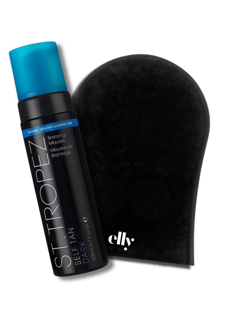 St.Tropez Dark Mousse Fake Tan and ELLY Glove application. Women and men