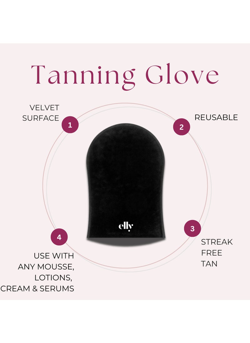 St.Tropez Kit Express Mousse Fake Tan 200ml, Elly Exfoliator Glove, Elly Application glove.