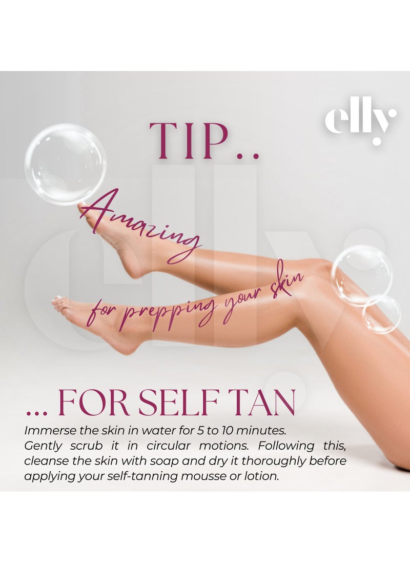 St.Tropez Kit Express Mousse Fake Tan 200ml, Elly Exfoliator Glove, Elly Application glove.